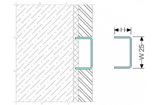 Декоративный профиль для стен Dewmark Decor CRW 52/25