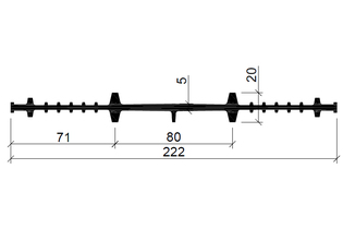 Гидрошпонка Аквастоп ХВ-220 (EPDM)